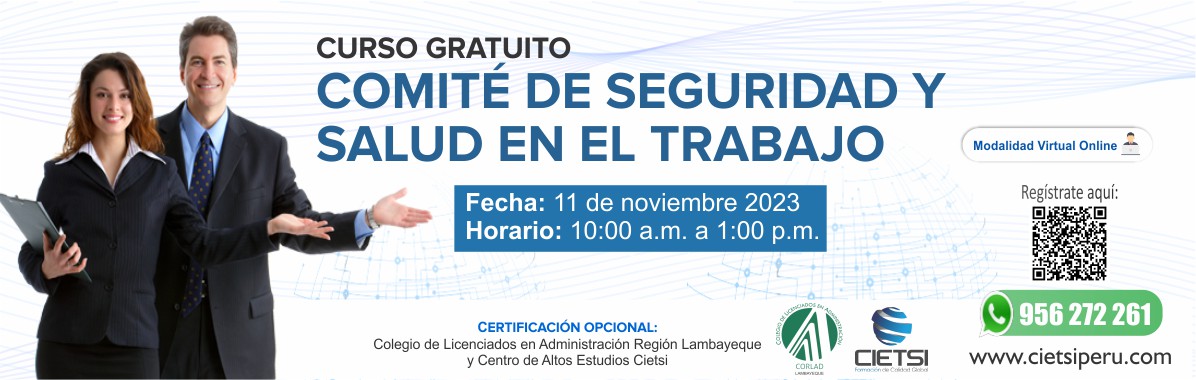 curso especializado comitE de seguridad y salud en el trabajo 2023